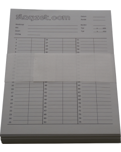 Notatiebiljetten met doorslag 100 st.