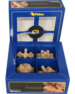 Puzzelset 4 houten puzzels